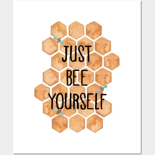 Bee Yourself Posters and Art